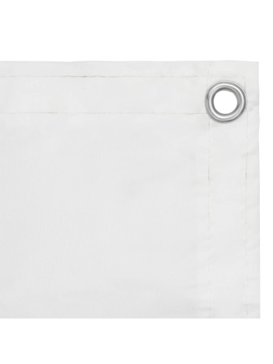 Balkona aizslietnis, 75x400 cm, balts audums