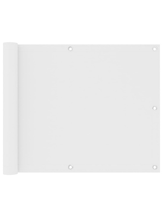 Balkona aizslietnis, 75x500 cm, balts audums