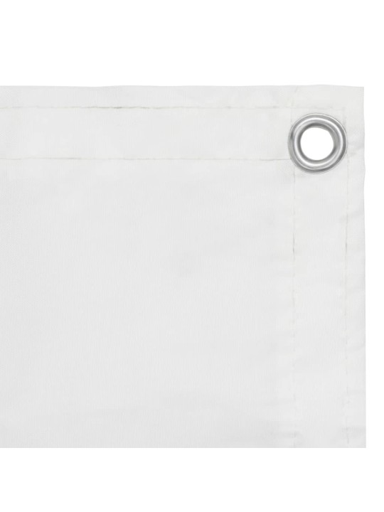 Balkona aizslietnis, 120x500 cm, balts audums
