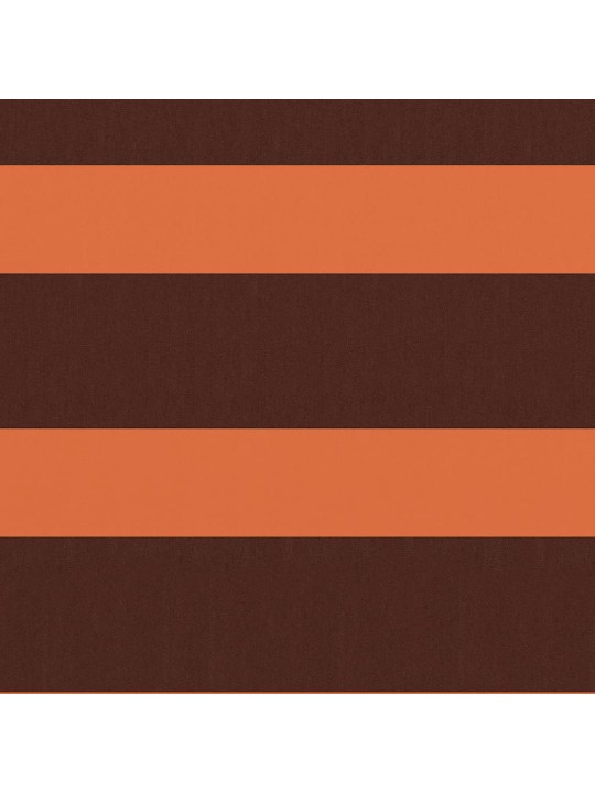 Balkona aizslietnis, 120x500 cm, oranžs un brūns audums