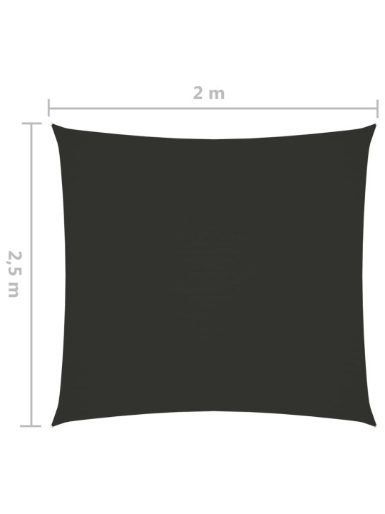 Saulessargs, taisnstūra, 2x2,5m, antracītpelēks oksforda audums