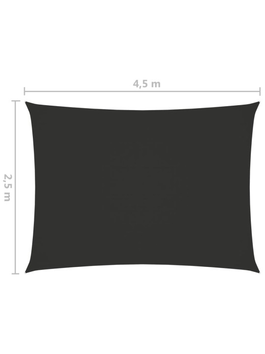 Saulessargs, taisnstūra, 2,5x4,5 m, antracītpelēks audums