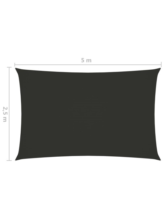 Saulessargs, taisnstūra, 2,5x5 m, antracītpelēks audums