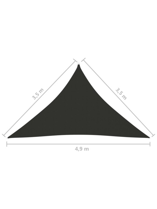 Saulessargs, trijstūra, 3,5x3,5x4,9 m, antracītpelēks audums