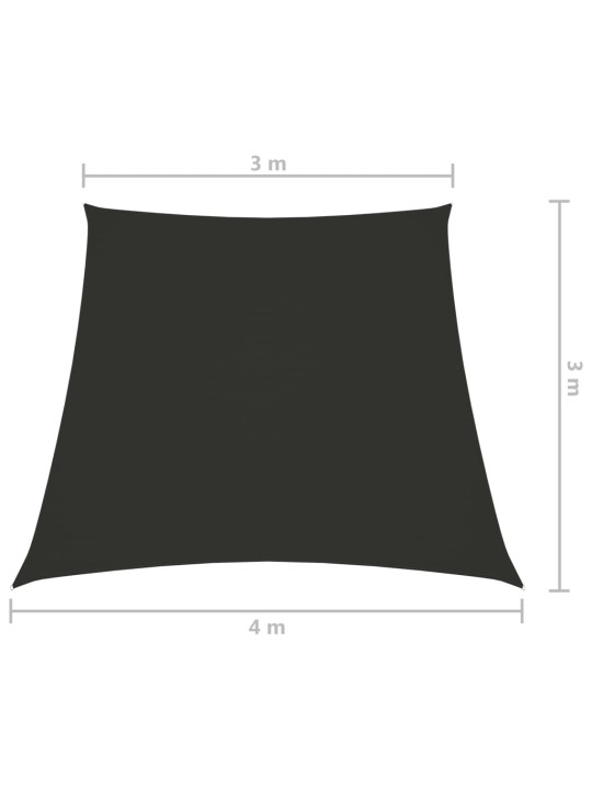 Saulessargs, 3/4x3 m, trapeces forma, pelēks oksforda audums