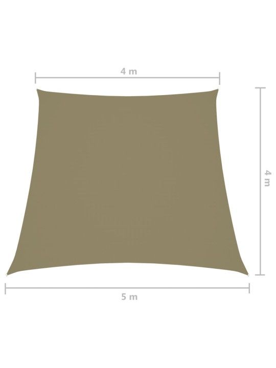 Saulessargs, 4/5x4 m, trapeces forma, bēšs oksforda audums