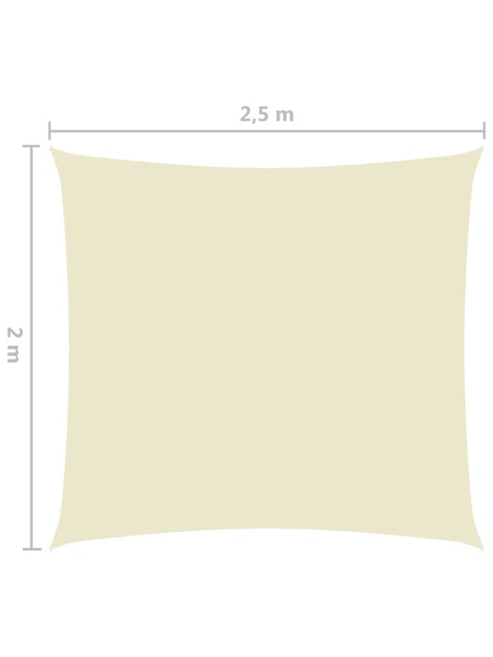 Saulessargs, taisnstūra, 2x2,5 m, krēmkrāsas oksforda audums