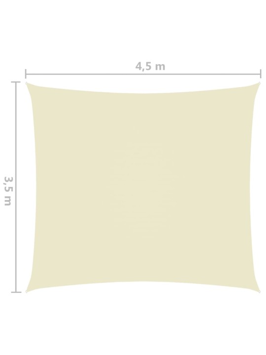 Saulessargs, taisnstūra, 3,5x4,5 m, krēmkrāsas oksforda audums
