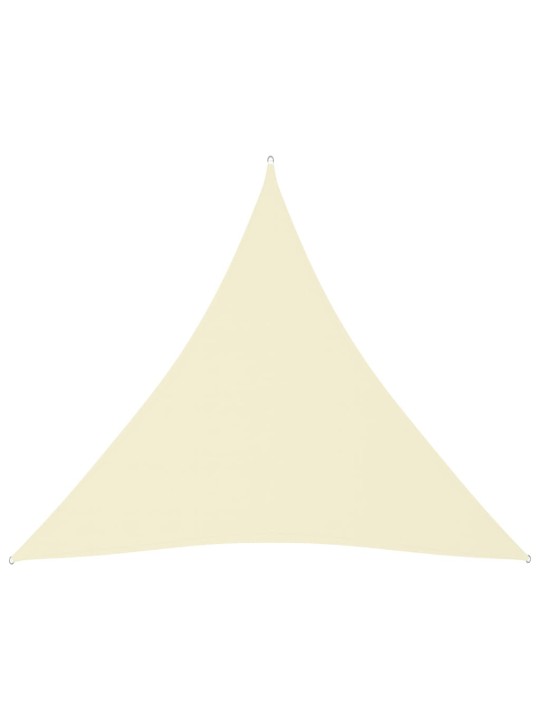 Saulessargs, 3x3x3 m, trijstūra, krēmkrāsas oksforda audums