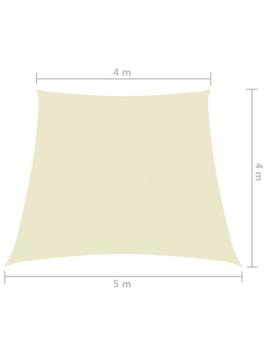 Saulessargs, 4/5x4 m, trapeces forma, krēmkrāsas audums