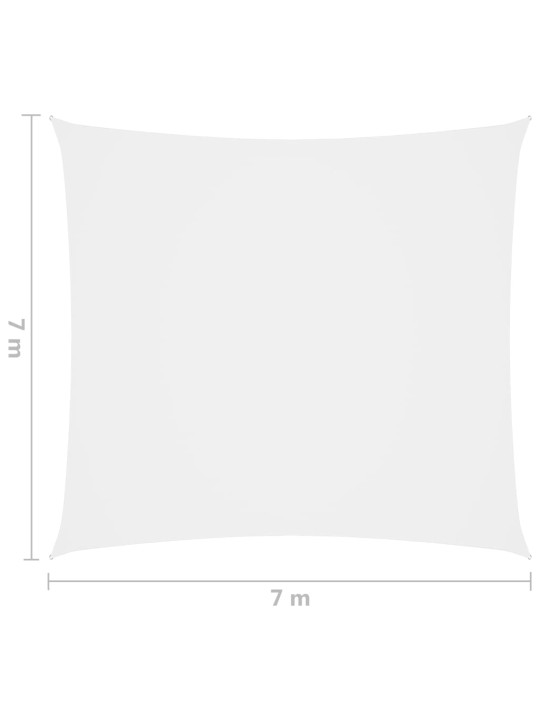Saulessargs, 7x7 m, kvadrāta forma, balts oksforda audums