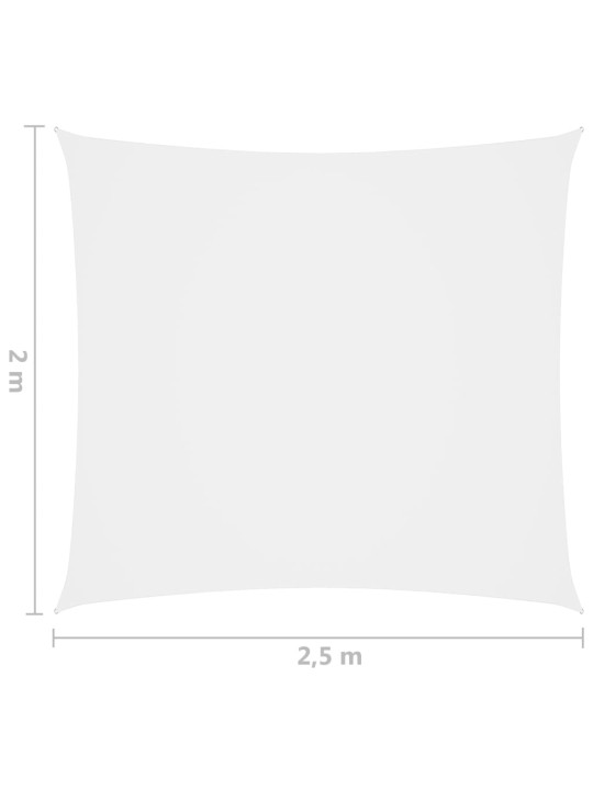 Saulessargs, taisnstūra forma, 2x2,5 m, balts oksforda audums