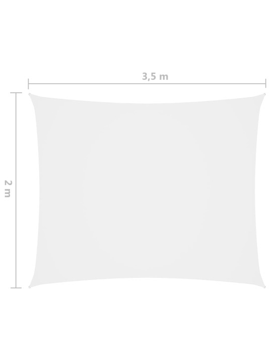 Saulessargs, taisnstūra, 2x3,5 m, balts oksforda audums