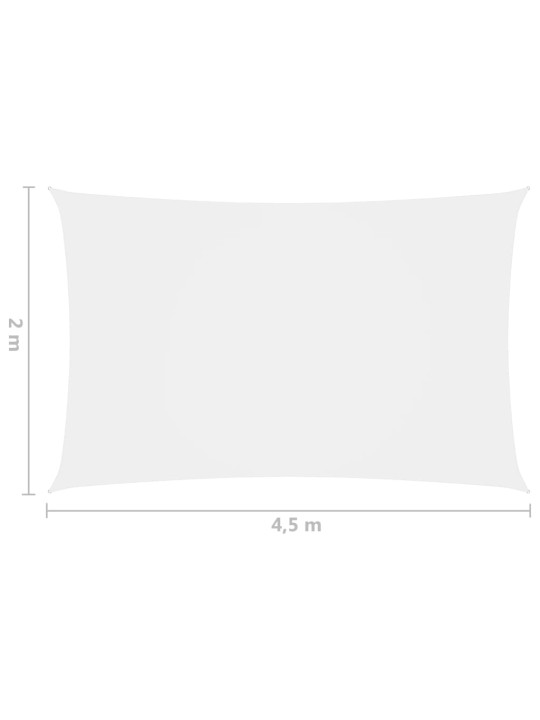 Saulessargs, taisnstūra, 2x4,5 m, balts oksforda audums