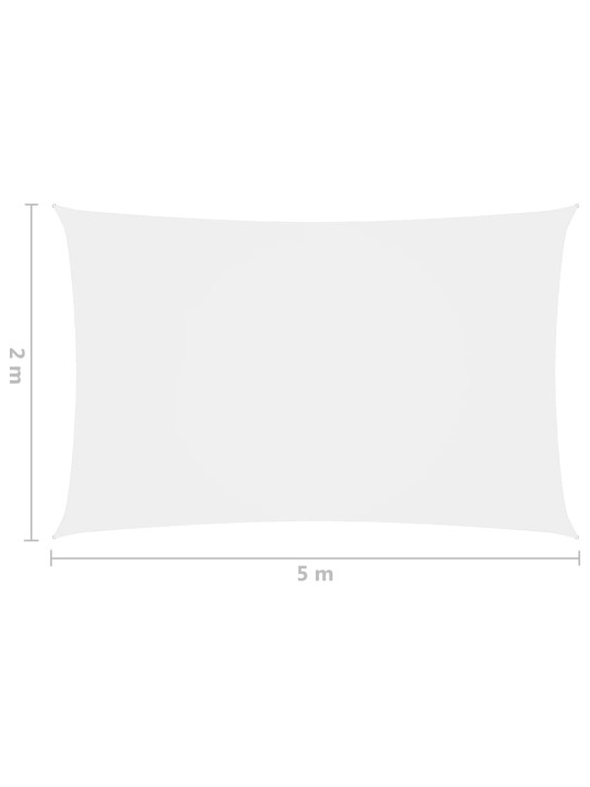 Saulessargs, taisnstūra, 2x5 m, balts oksforda audums
