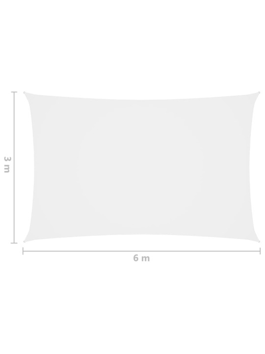 Saulessargs, taisnstūra, 3x6 m, balts oksforda audums