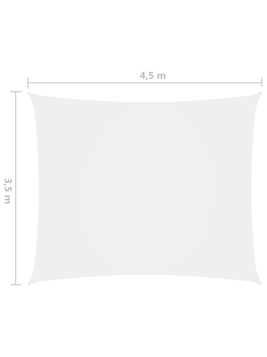 Saulessargs, taisnstūra, 3,5x4,5 m, balts oksforda audums