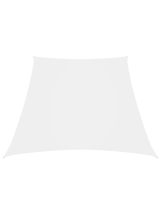 Saulessargs, 3/5x4 m, trapeces forma, balts oksforda audums