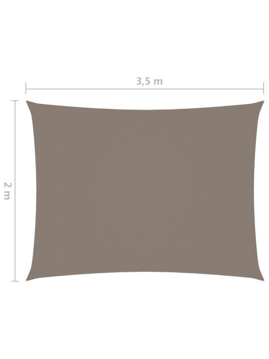 Saulessargs, taisnstūra, 2x3,5 m, pelēkbrūns oksforda audums