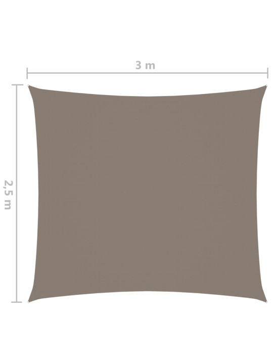 Saulessargs, taisnstūra, 2,5x3 m, pelēkbrūns oksforda audums