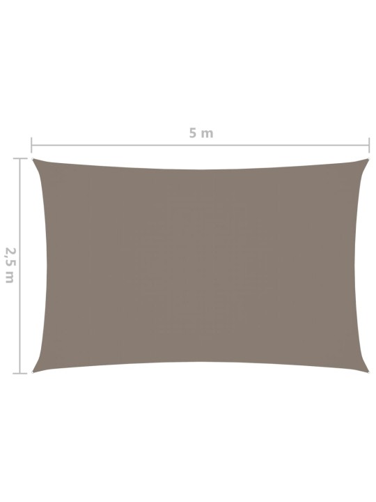 Saulessargs, taisnstūra, 2,5x5 m, pelēkbrūns oksforda audums
