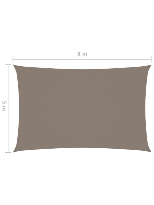 Saulessargs, 5x8 m, taisnstūra, pelēkbrūns oksforda audums