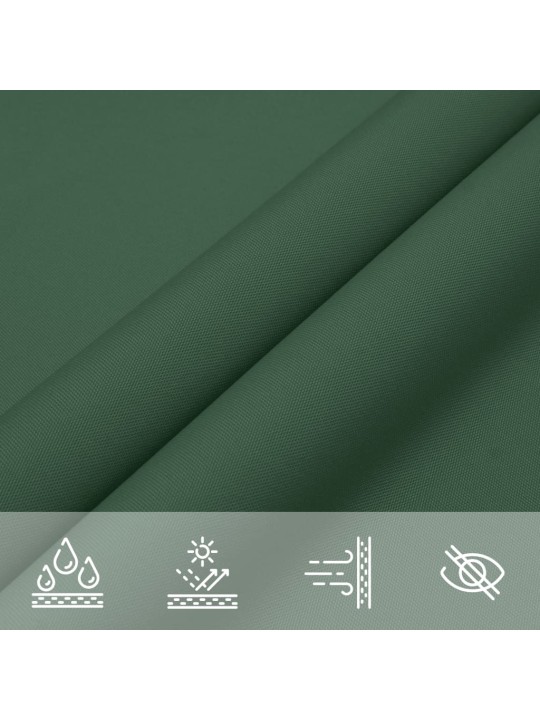 Saulessargs, 2,5x2,5x3,5 m, trijstūra, tumši zaļš audums