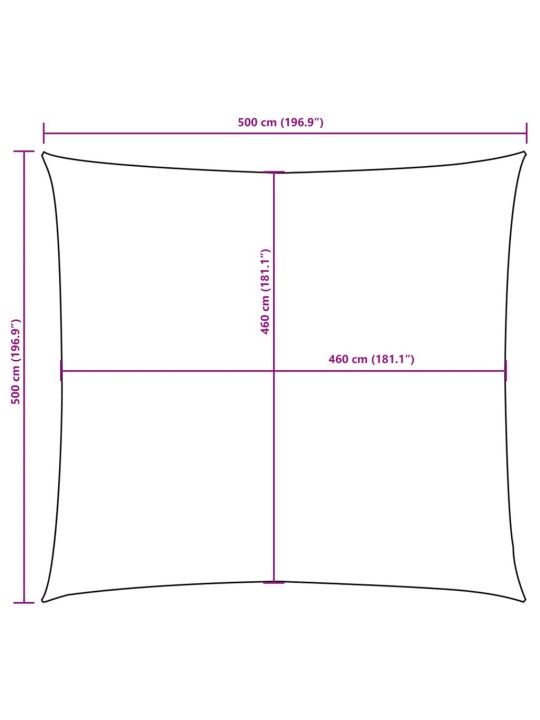 Saulessargs, 5x5 m, kvadrāta forma, dzeltens oksforda audums