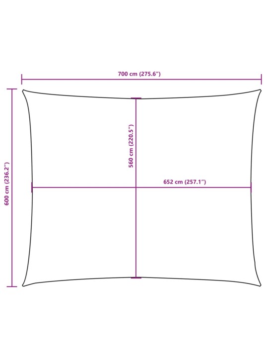 Saulessargs, taisnstūra forma, 6x7 m, dzeltens oksforda audums