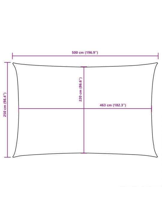 Saulessargs, taisnstūra forma, 2,5x5 m, oranžs oksforda audums