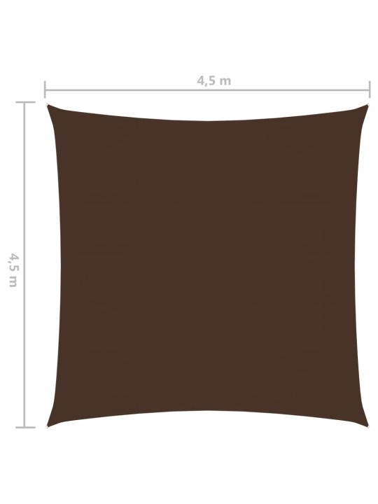 Saulessargs, 4,5x4,5 m, kvadrāta forma, brūns oksforda audums