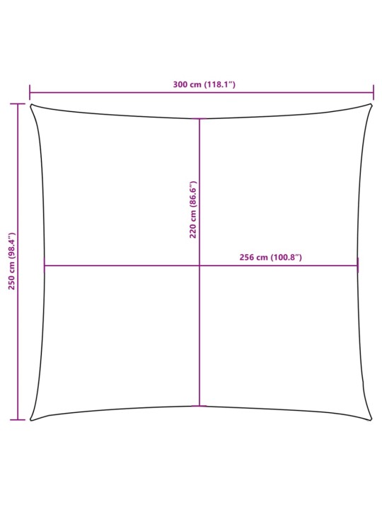 Saulessargs, taisnstūra forma, 2,5x3 m, brūns oksforda audums
