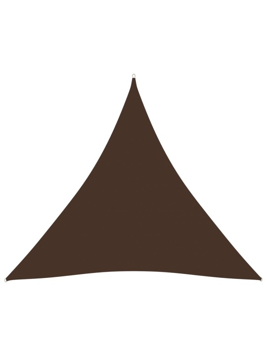 Saulessargs, 4x4x4 m, trijstūra, brūns oksforda audums