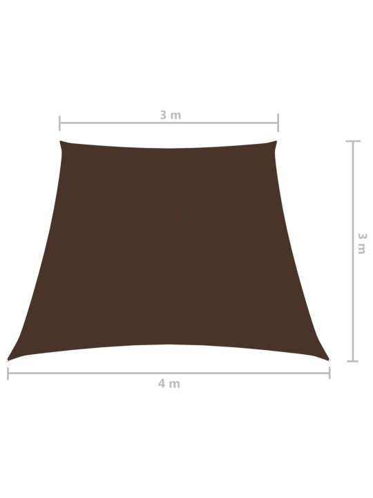 Saulessargs, 3/4x3 m, trapeces forma, brūns oksforda audums