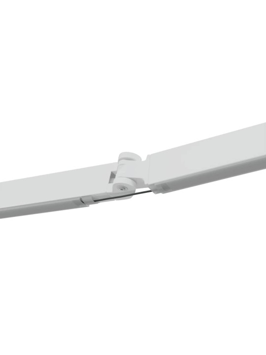 Markīze ar manuāls balts 3,5 x 2,5 m metāla