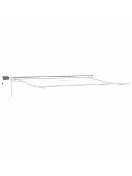 Markīze manuāls balts 5 x 3 m metāla