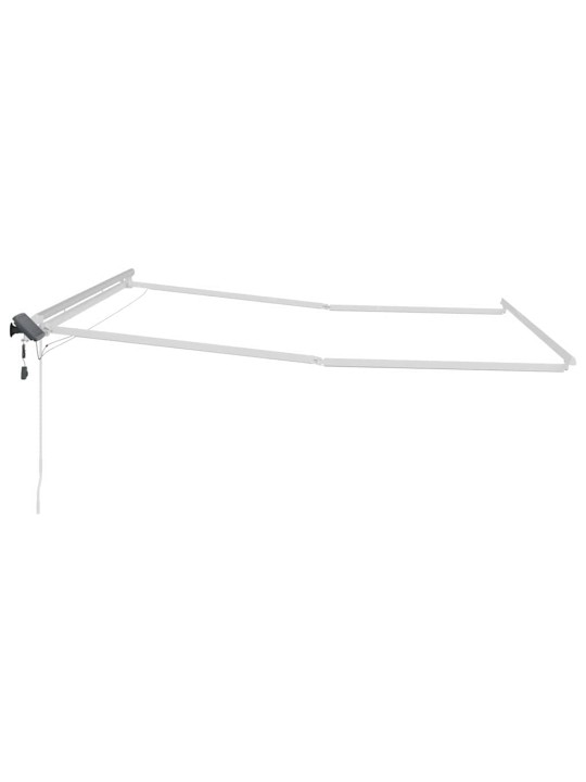 Markīze manuāls balts 5 x 3 m metāla