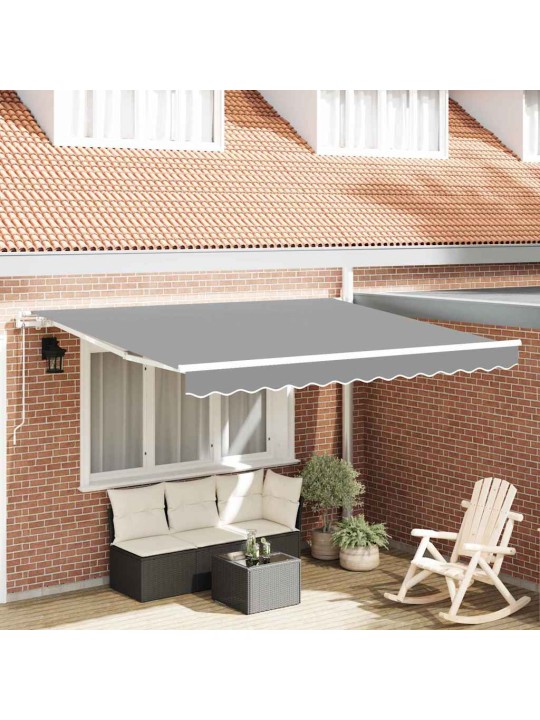 Markīze manuāls balts 3 x 2,5 m metāla
