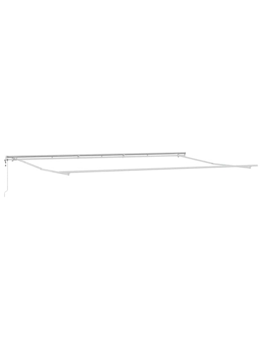 Markīze manuāls balts 6 x 3 m metāla