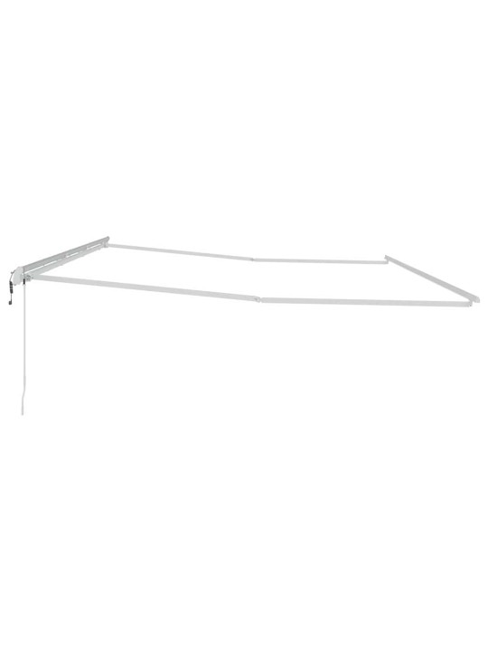 Markīze manuāls balts 6 x 3 m metāla