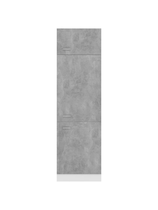 Ledusskapja skapis, betona pelēks 60x57x207cm inženierijas koks