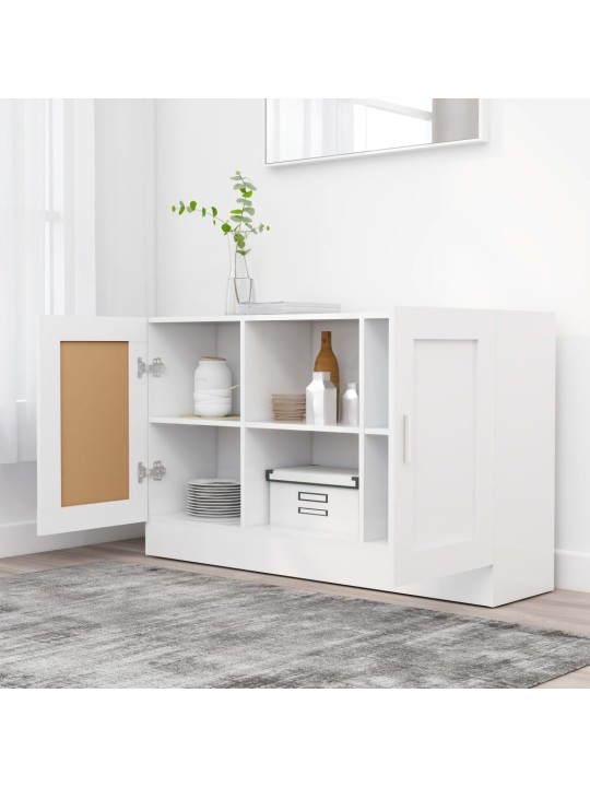 Kumode, balta, 120x30,5x70 cm, inženierijas koks