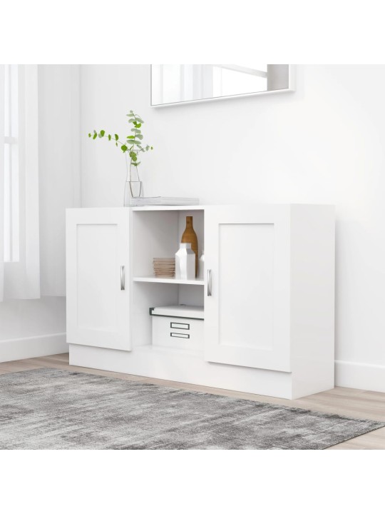 Kumode, balta, 120x30,5x70 cm, inženierijas koks