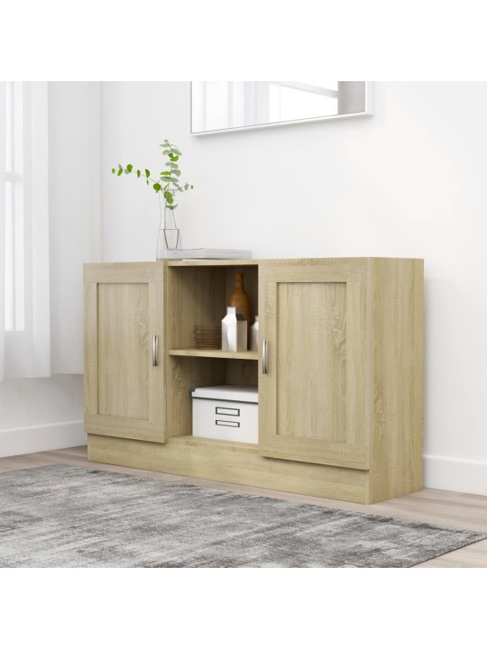 Kumode, ozolkoka krāsā, 120x30,5x70 cm, inženierijas koks