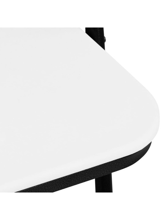Saliekami dārza krēsli, 4 gab., hdpe, balti