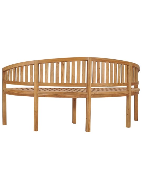 Banāna formas sols, 180 cm, masīvs tīkkoks