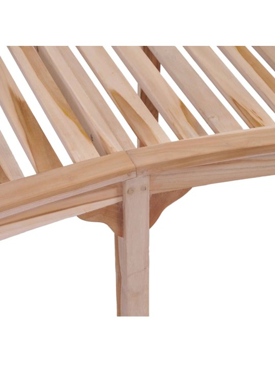 Banāna formas sols, 200 cm, masīvs tīkkoks