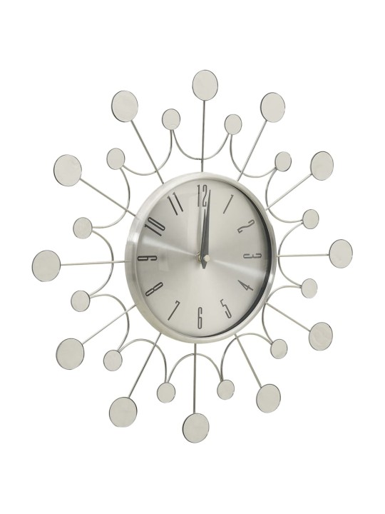 325165 wall clock silver 40 cm metal