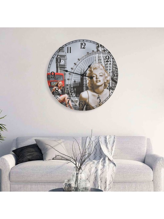 Vintāžas sienas pulkstenis, 60 cm