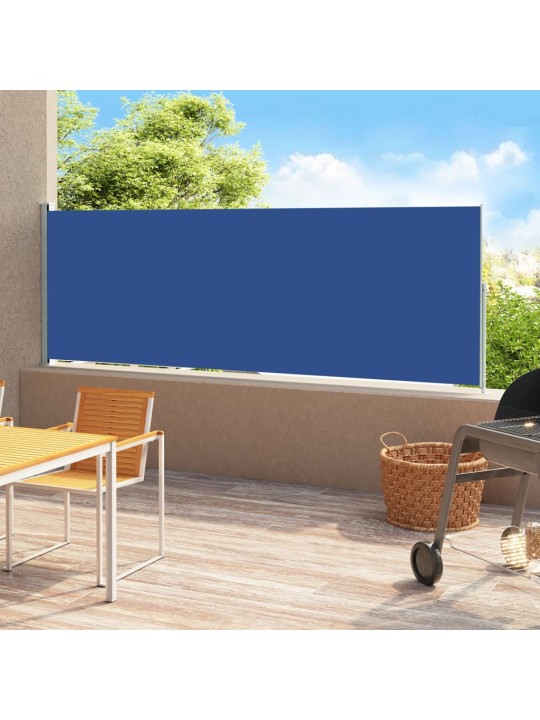 Izvelkama sānu markīze, zila, 180x500 cm